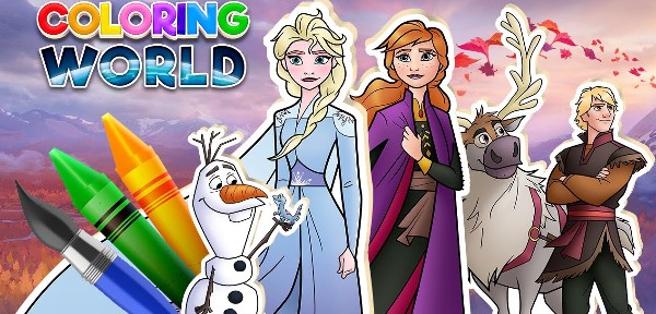 لعبة Disney Coloring World